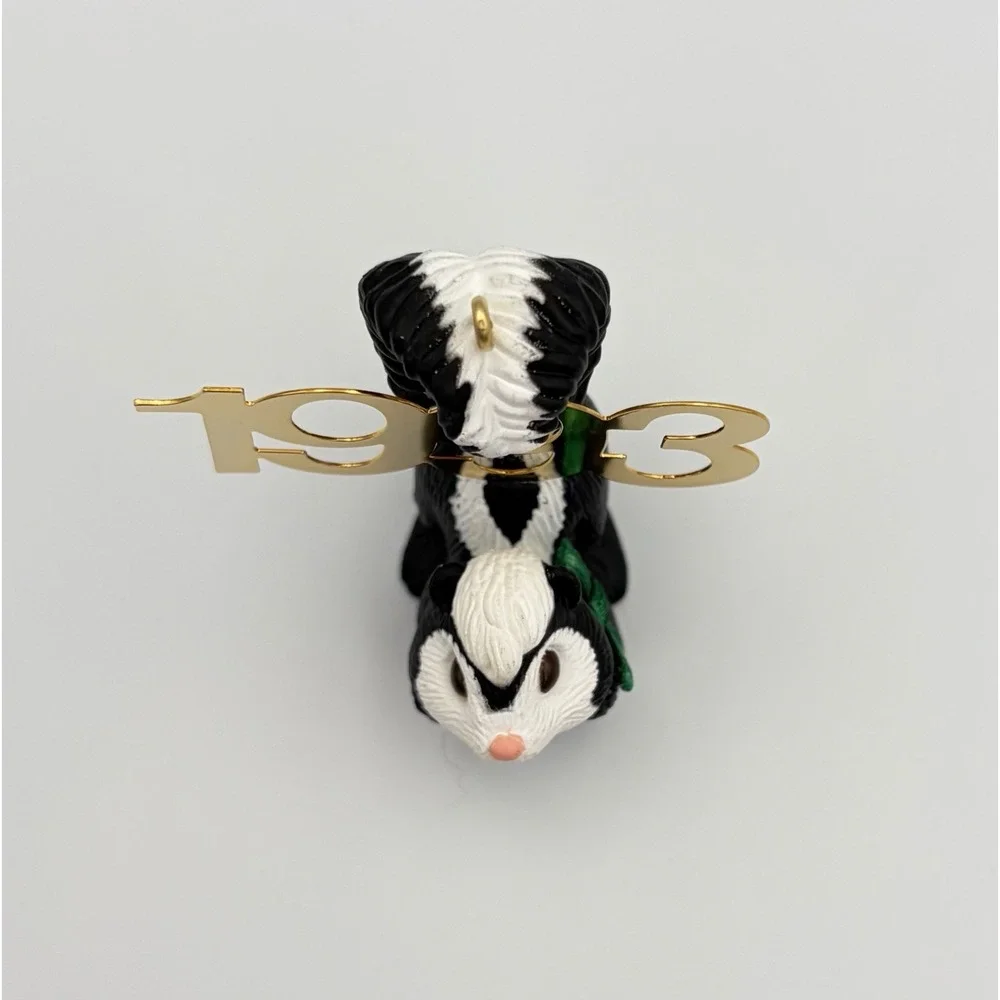 Hallmark Keepsake Ornament Fabulous Decade Skunk Brass 1993 QX587-2 Vintage